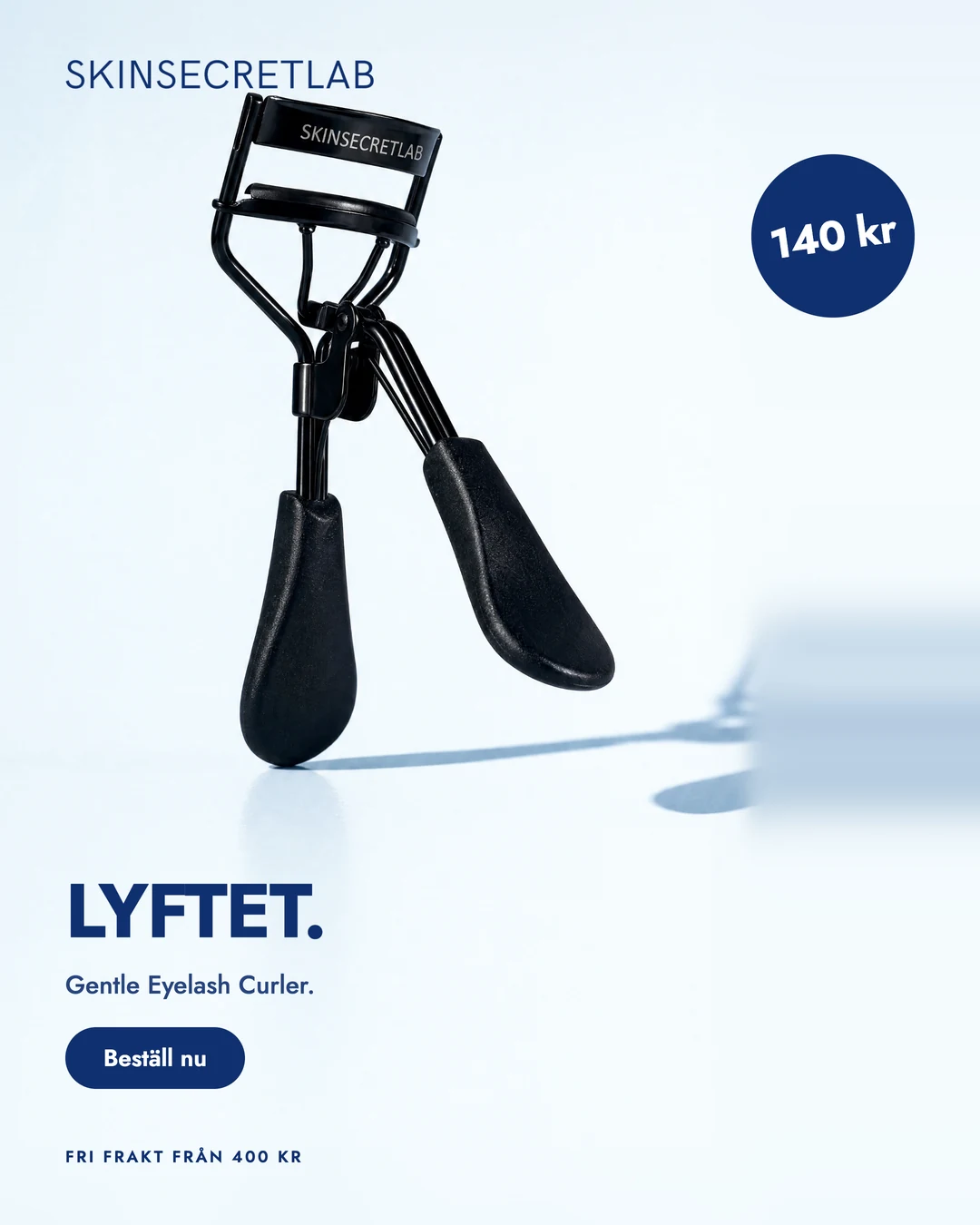 Annonsförslag: fransböjaren på isvit botten
